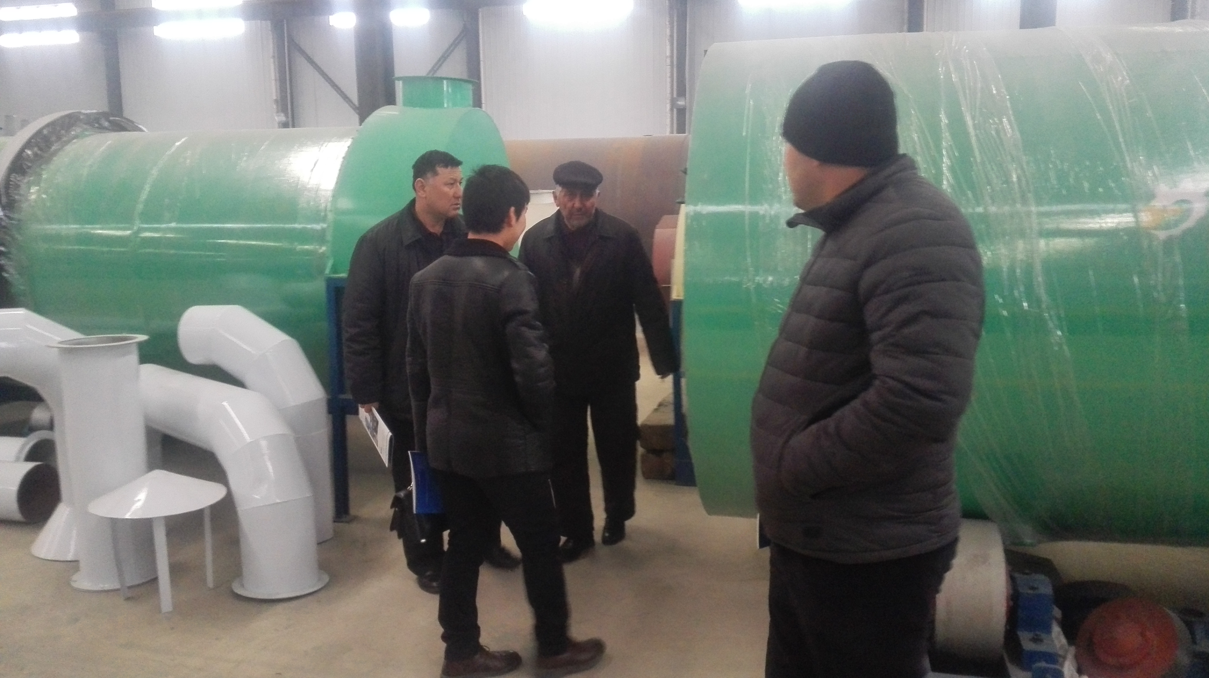 伊朗客戶在鄭州泰達設備現場